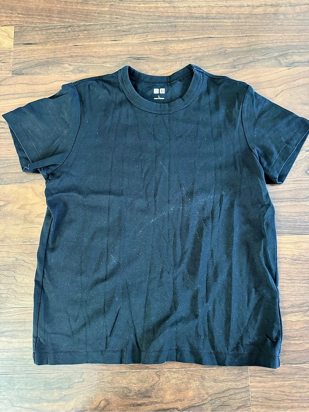 Uniqlo U Crew Neck Short-Sleeve T-Shirt Black Large